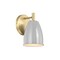 Designers Fountain Biba 8in 1-Light Brushed Gold Modern Indoor Wall Sconce with Metal Shade D287M-WS-BG - alternate 1